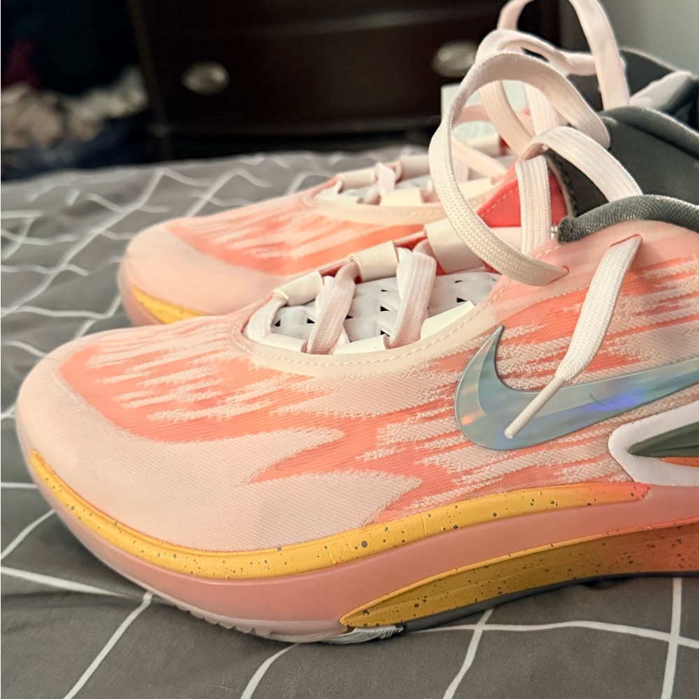Nike men’s pearl pink & multicolor air zoom GT cut - Picture 6 of 7